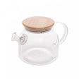 Chaleira de Vidro Borossilicato com Tampa em Bambu 600ml - Wolff