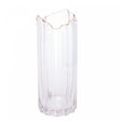 Vaso de Vidro com Borda Dourada 10cm x 25cm - Wolff