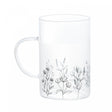 Conjunto 2 Canecas de Vidro Borossilicato Flor 280ml - Wolff