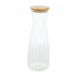 Garrafa de Vidro Borossilicato com Tampa de Bambu 1,6L - Wolff