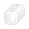 Conjunto 4 Pratos para Sobremesa de Vidro Butterfly 17cm - Wolff