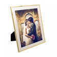 Porta-Retrato de Aço Inox Basic Dourado 20cm x 25cm - Wolff
