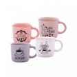 Conjunto 4 Canecas de Café de Cerâmica Coffee Lovers 60ml - Wolff