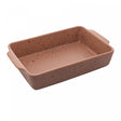Refratário de Cerâmica Mist Marrom Matte 36cm x 22cm x 7,5cm - Wolff