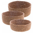 Conjunto 3 Cestos Redondos Retos de Fibra Natural - Wolff