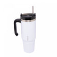 Copo Térmica Parede Dupla SlimTerm e Canudo Branca 890ml - Wolff