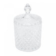 Potiche Decorativo de Cristal com Tampa Litt 10,5cm x 10,5cm x 17cm - Wolff
