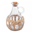 Garrafa para Azeite com Fibra Natural e Tampa Cortiça 320ml Vidro - Wolff