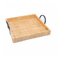 Bandeja Retangular de Fibra Natural com Alça Bali 32,8 x 23,5 x 9,7 cm - Wolff