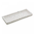 Bandeja Retangular de Mármore Terrazo 25cm x 10cm x 2cm - Lyor