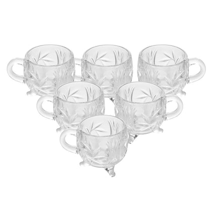 Jogo 6 Xícaras Prima 135ml Cristal - Lyor
