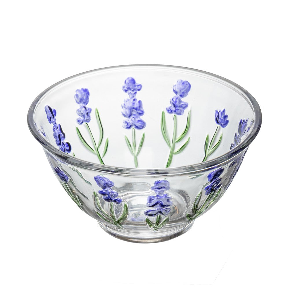 Jogo 6 Bowls Lavanda Hand Painting 12cm x 6,5cm Cristal - Lyor