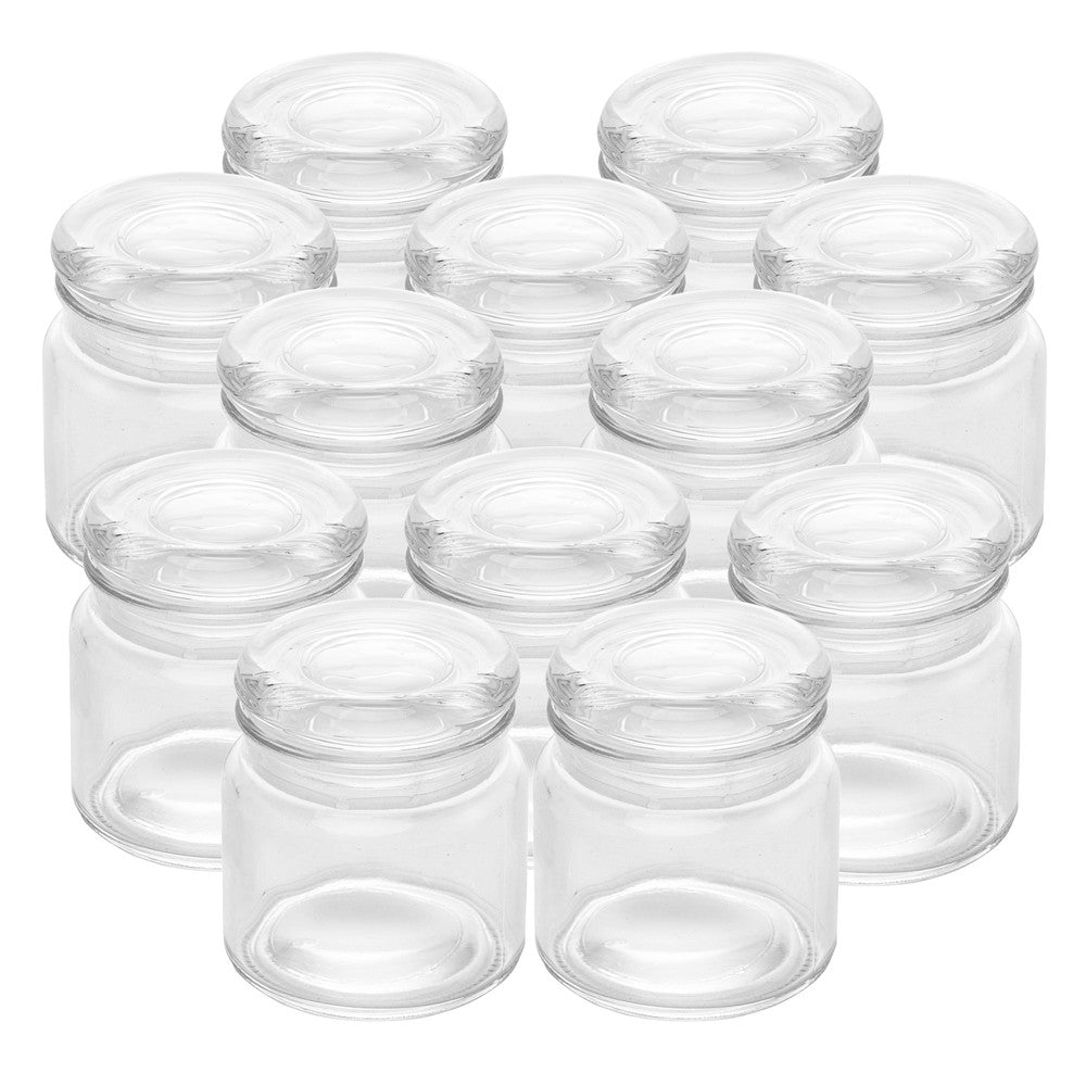 Jogo 12 Potes com Tampa 140ml Vidro - Lyor
