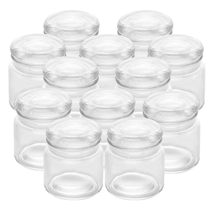 Jogo 12 Potes com Tampa 140ml Vidro - Lyor
