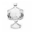 Potiche Decorativo de Cristal com Pé Louise 11cm x 18cm - Wolff
