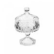 Potiche Decorativo de Cristal com Pé Louise 14cm x 23cm - Wolff
