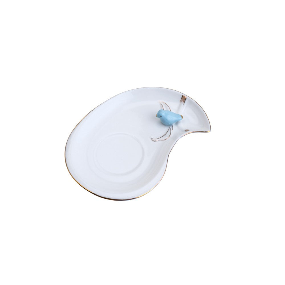 Conjunto 6 Xícaras de Café de Porcelana Cute Birds Design Plate Colorido 90ml - Wolff