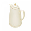 Garrafa Térmica de Porcelana Renda Creme 28cm 900ml - Wolff