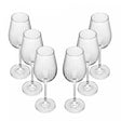 Jogo 6 Taças de Vinho De Cristal Ecológico Bohemia Columba Optic 400Ml - Wolff