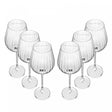 Jogo 6 Taças de Vinho De Cristal Ecológico Bohemia Columba Optic 640Ml - Wolff