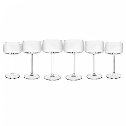 Jogo 6 Taças Coupe de Cristal Ecológico Bohemia Alex 220ml - Wolff