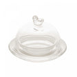 Manteigueira de Cristal Pássaro 9,5cm x 6,5cm - Lyor