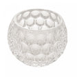 Porta Velas de Cristal Bolhas 11cm x 9cm - Lyor