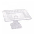 Prato para Bolo de Cristal Quadratta 19cm x 10cm - Lyor
