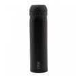 Garrafa Térmica Dupla Parede de Aço Inox com Tampa Flip Preta 410ml - Lyor