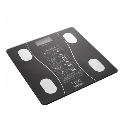 Balança para Bioimpedância de Vidro com Bluetooth e Aplicativo - Lyor