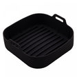 Forma Quadrada de Silicone para Air Fryer Preta 20cm x 7cm - Lyor