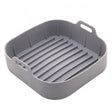 Forma Quadrada de Silicone para Air Fryer Cinza 20cm x 7cm - Lyor