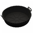 Forma Redonda de Silicone para Air Fryer Preta 19cm x 6,5cm - Lyor