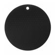 Descanso para Panela Redondo de Silicone Preto 17,5cm - Lyor