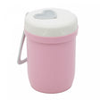 Pote Térmico de Bambu e PP Parede Dupla com Alça de Silicone e Tampa Rosa 300ml - Lyor