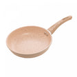 Frigideira de Indução em Alumínio com Revestimento Cerâmico Granito Chef Bege 20cm - Lyor