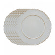 Conjunto 6 Sousplats Patinado de Plástico Moon Branco - Lyor