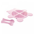 Conjunto de Prato com 2 Talheres de Bambu e PP Baby Bear Rosa - Lyor