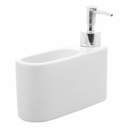 Porta Detergente de Cerâmica com Suporte para Esponja - Lyor