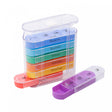 Conjunto 7 Organizadores para Comprimidos de Plástico 13cm x 11,5cm x 4,5cm - Lyor