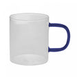Conjunto 2 Canecas de Vidro Borossilicato com Alça Azul 270ml - Lyor
