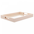 Bandeja Retangular de Mdf com Fundo Tressê 36,5cm x 4cm X 26,5cm - Lyor