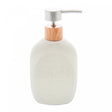 Porta Sabonete Líquido de Cerâmica Granilite Bath Branco 430ml - Lyor