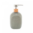 Porta Sabonete Líquido de Cerâmica Granilite Bath Cinza 430ml - Lyor