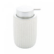 Porta Sabonete Líquido de Cerâmica Nórdico Branco 300ml - Lyor