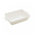Refratário de Porcelana com Alça Basic Branco 14,5cm x 23,5cm x 5cm - Lyor