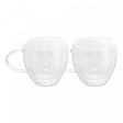 Conjunto 2 Xícaras de Chá Parede Dupla de Vidro Borossilicato Modern 250ml - Lyor