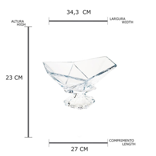 Conjunto 2 Peças para Banheiro de Vidro Calcutá - Lyor