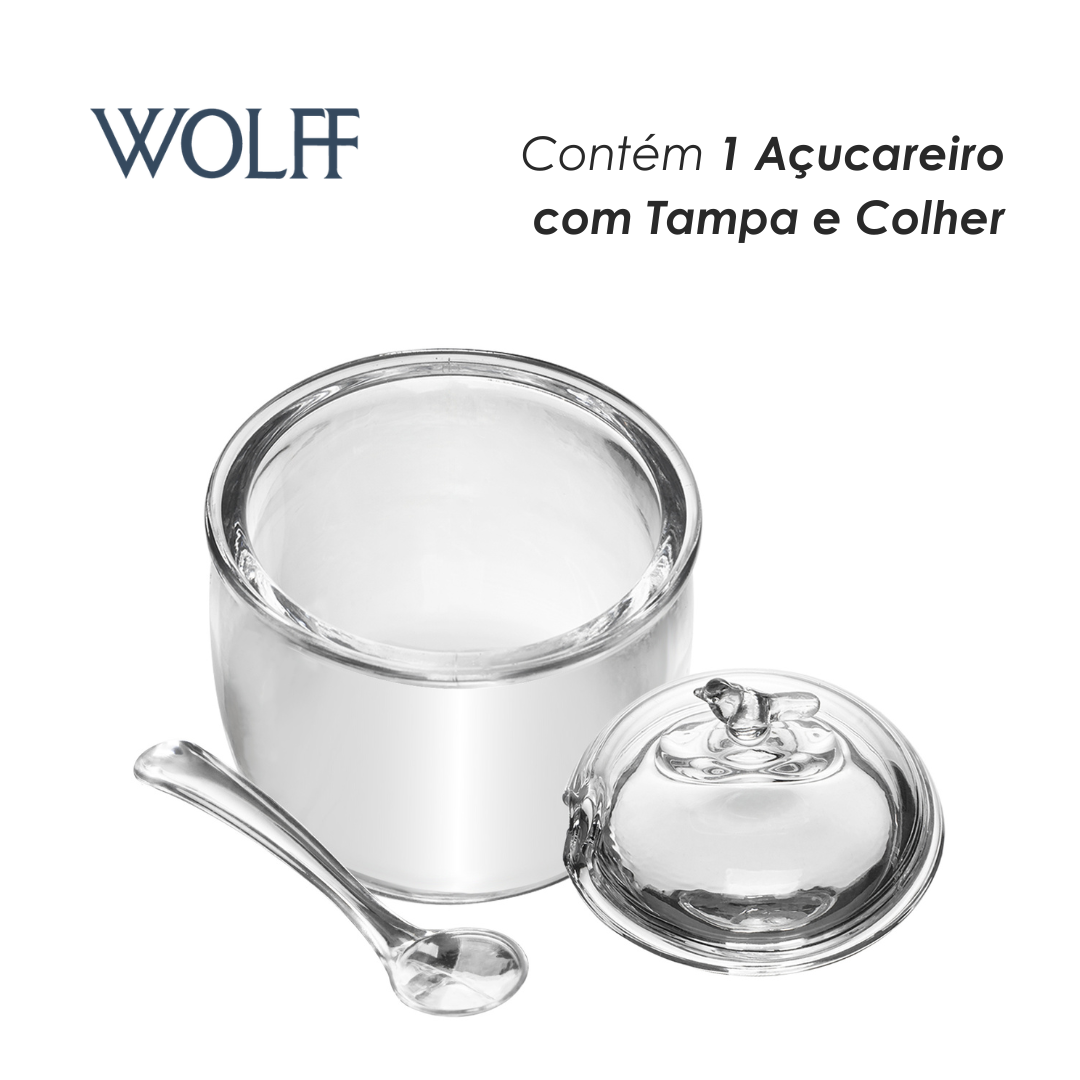 Açucareiro Bird 150ml Cristal Ecológico - Wolff
