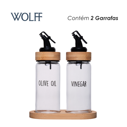 Galheteiro 3 Peças Basic Vidro - Wolff